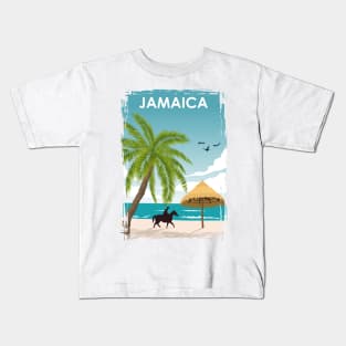 Jamaica Travel Poster Kids T-Shirt